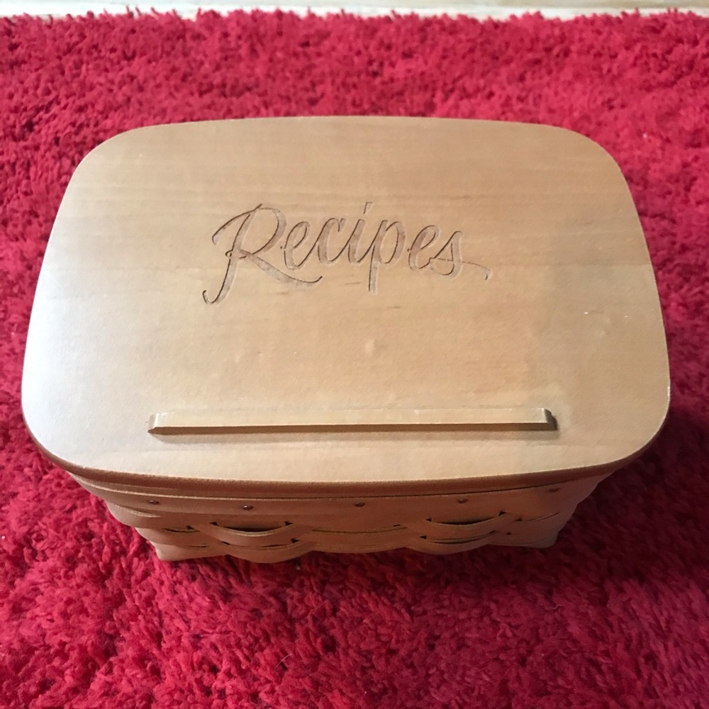 LONGABERGER RECIPE BASKET